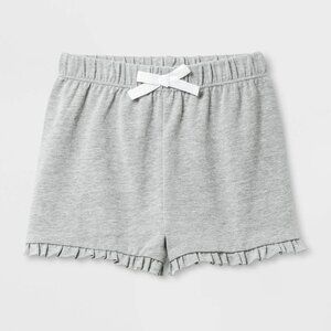 Baby Girls' Back-up Ruffle Fashion Shorts - Heather Gray 6 - 9 Months